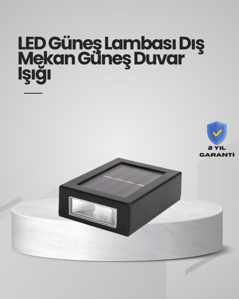 Güneş Enerjili LED Duvar Aydınlatması - Lisinya