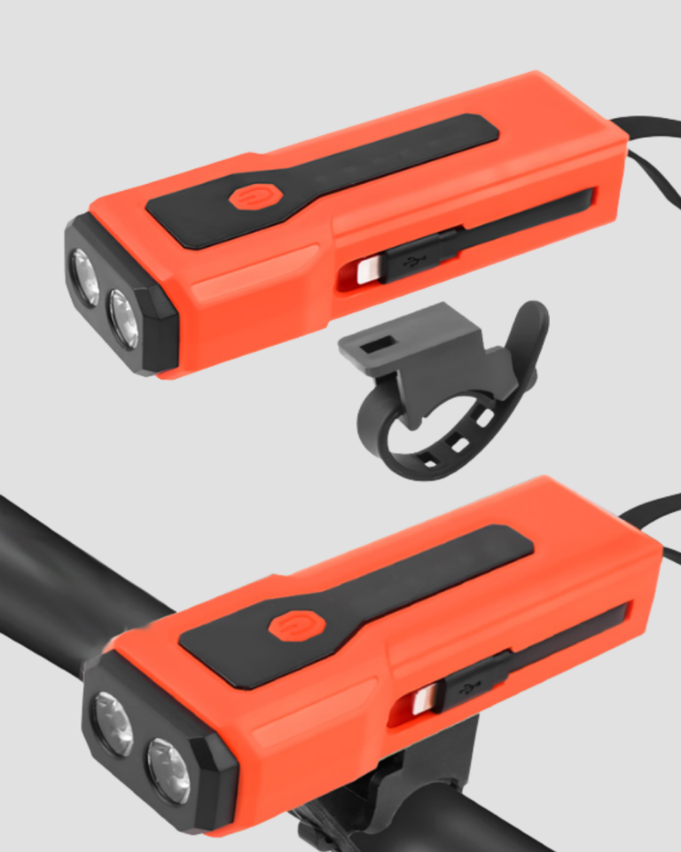 Powerbank Özellikli Bisiklet Işığı Dijital Göstergeli Led - Lisinya