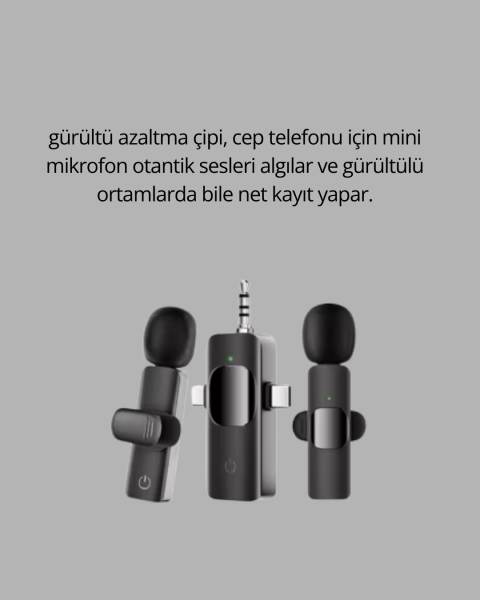 Mobil Uyumlu Mikrofon - Dış Mekân İçin İdeal