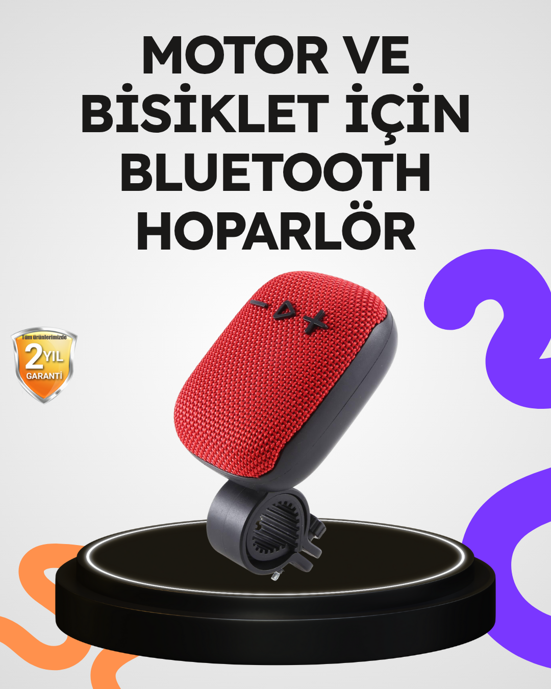 YamanHobi 5W Bluetooth Hoparlör TWS FM Radyolu Kırmızı