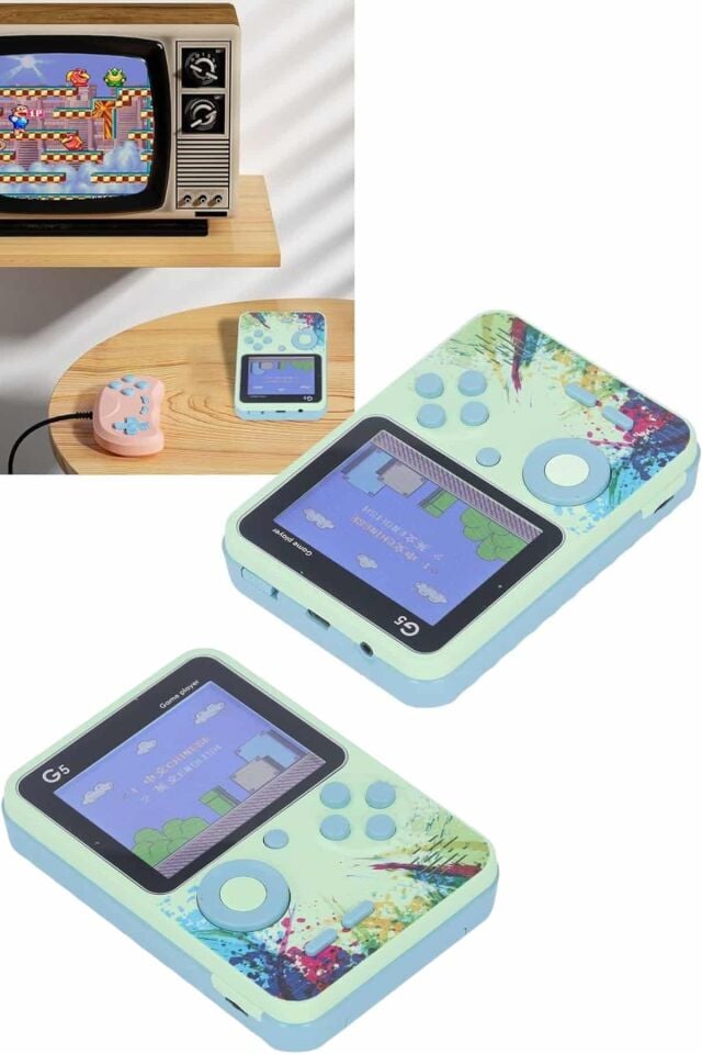 Game Box Oyun Konsolu 500 Retro Oyunlu Mini Taşınabilir 3 İnç - Lisinya
