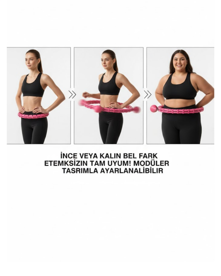 Evde Spor İçin Akıllı Hula Hoop Çemberi Bel İnceltici Mor - Lisinya