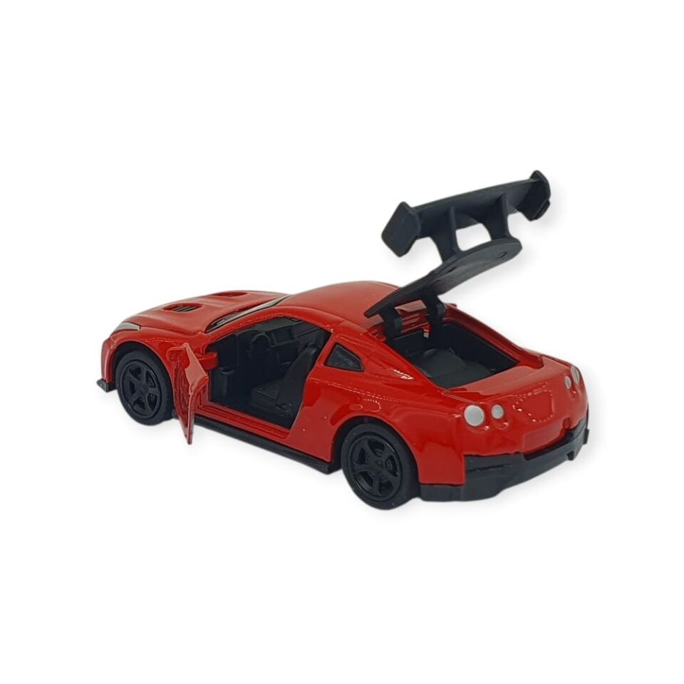 Çek Bırak Metal Küçük Arabalar 8 cm - 6411A-5 - Kırmızı (Lisinya)