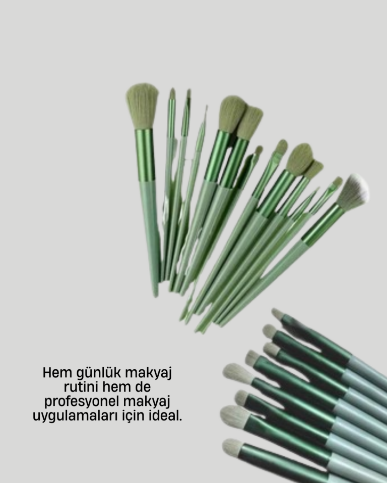 Profesyonel Makyaj Fırça Seti Yumuşak Kıllı Taşınabilir Çantalı - Lisinya