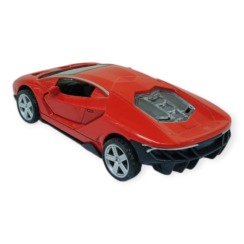 Çek Bırak Metal Arabalar 12 cm - 6632-40 - Kırmızı (Lisinya)