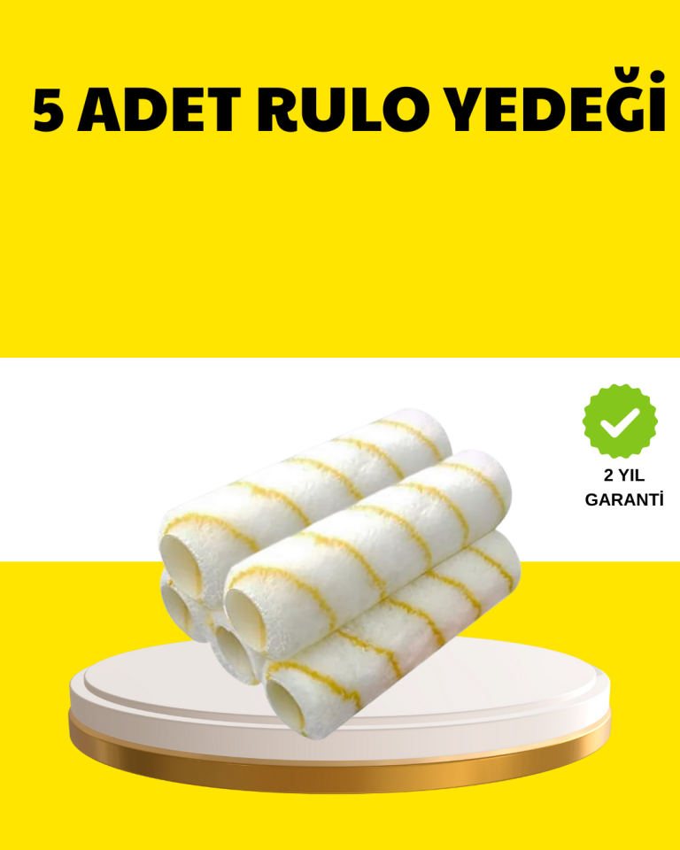 5’li İnce İşçilik Boya Rulo Seti Pürüzsüz ve Eşit Kaplama - Lisinya