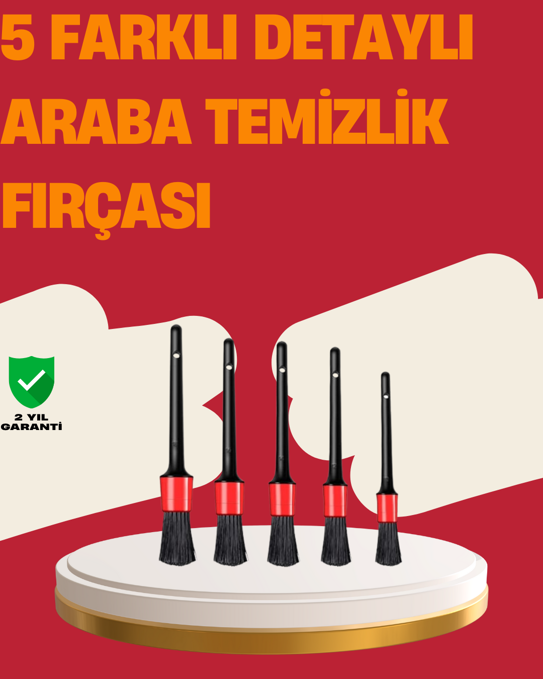 Araç İçi Detaylı Temizlik Seti – Araba Jant ve İç Yüzey Temizlik Fırçaları