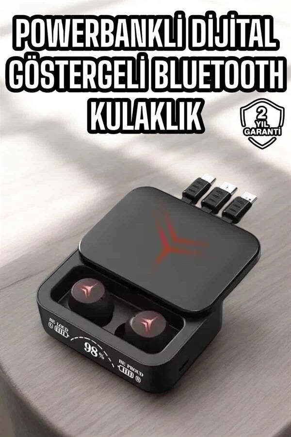 Ucuz ve Kaliteli Bluetooth Kulaklık TWS Çoklu Şarj Girişi Yüksek Ses Kaliteli - Lisinya
