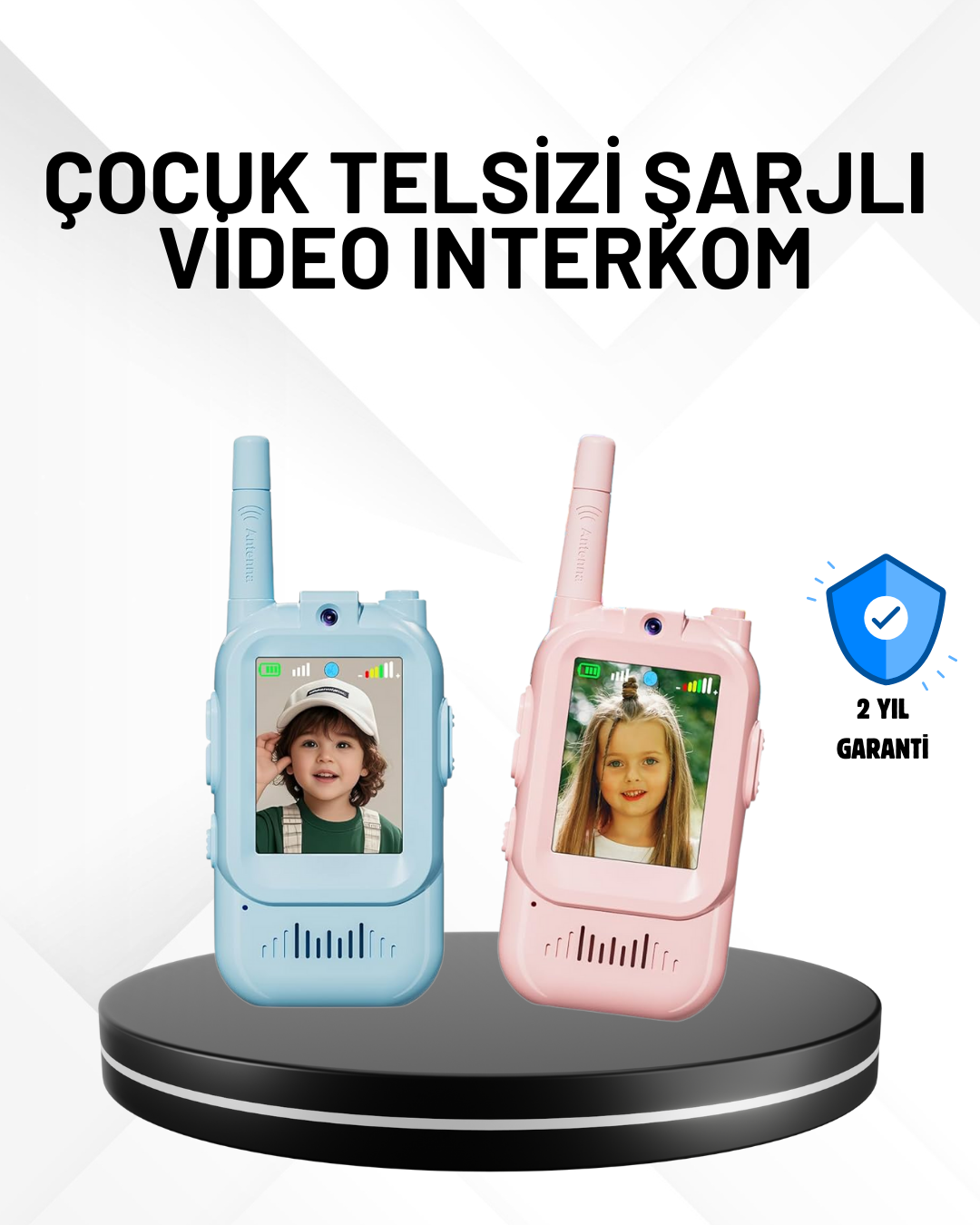 3–12 Yaş Çocuklara Uygun Görüntülü Walkie Talkie Seti - Lisinya