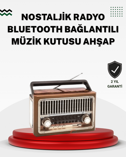 Ahşap Görünümlü Masaüstü Bluetooth Cihaz