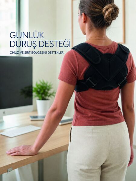Klavikula Korsesi Ayarlanabilir Köprücük Kemiği Omuz ve Sırt Destek Bandajı - Lisinya