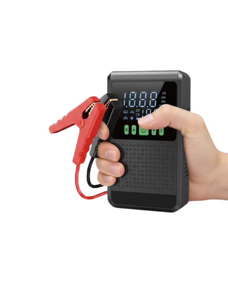 Taşınabilir Araç Akü Şarj Takviye Cihazı 150 PSI Dijital Kompresör - Lisinya