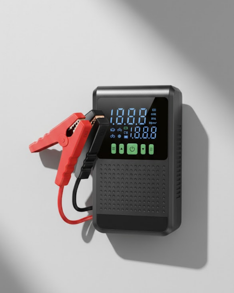 Taşınabilir Araç Akü Şarj Takviye Cihazı 150 PSI Dijital Kompresör - Lisinya