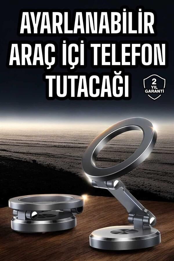 Araç İçi Telefon Tutacağı Manyetik Tasarım Ayarlanabilir - Lisinya