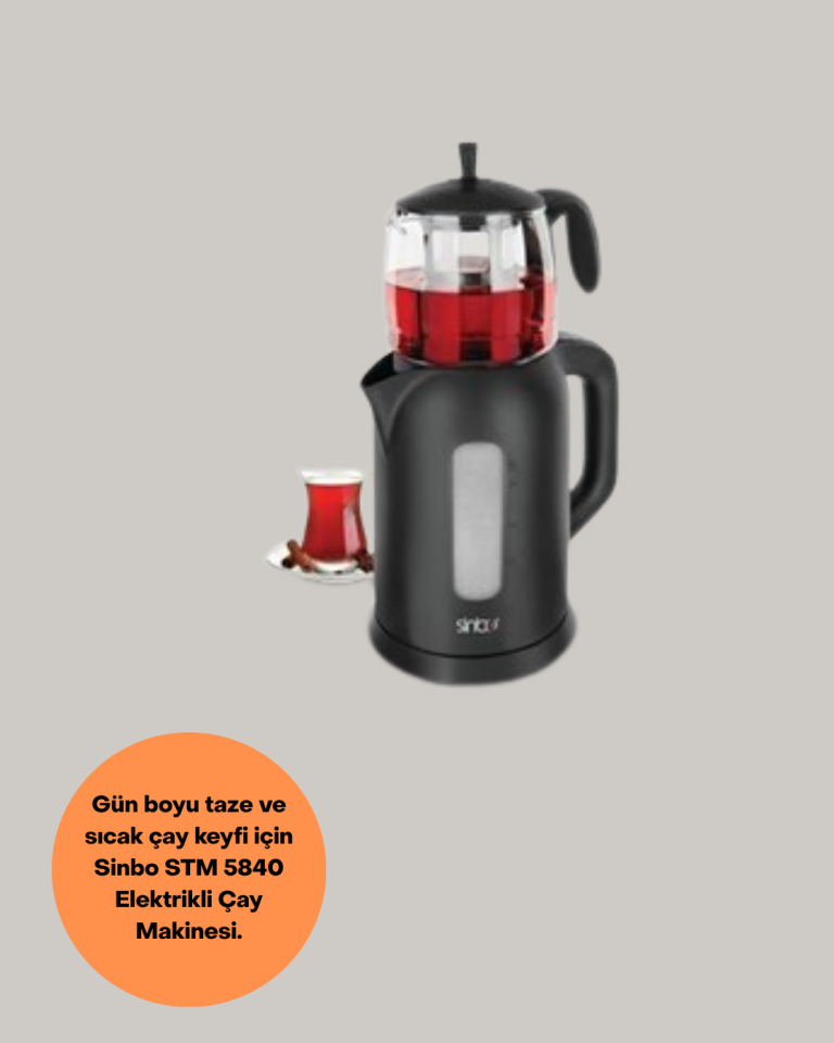 Sinbo STM 5840 Elektrikli Çay Makinesi 1800 Watt 1,7 Litre - Lisinya