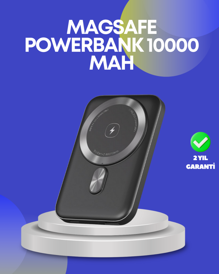 22.5W Hızlı Şarj Destekli Manyetik Powerbank Kompakt Tasarım - Lisinya