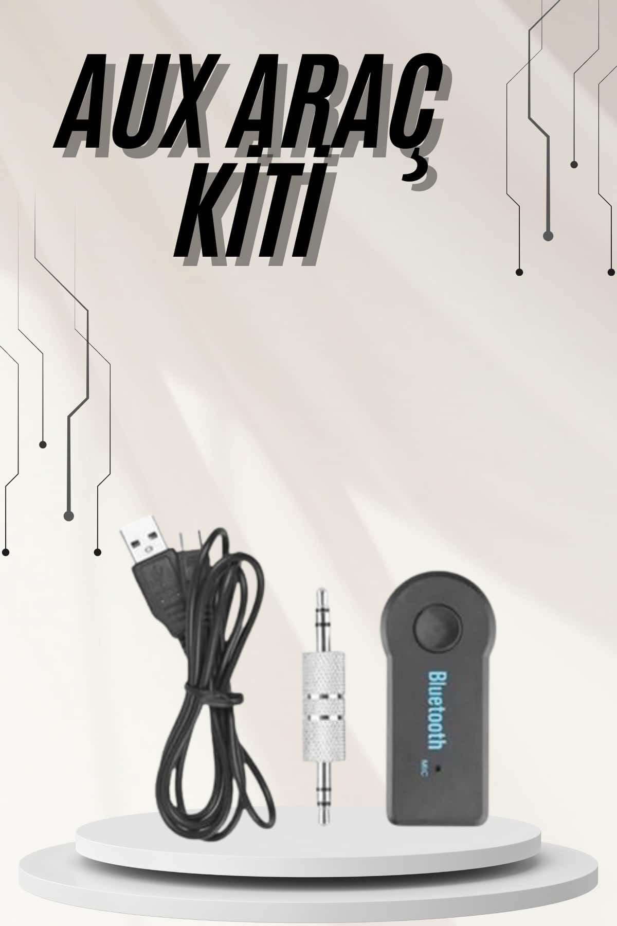Yeni Nesil Bluetooth Aux Araç Kiti Siyah TV Tablet Telefon Araç Araba - Lisinya