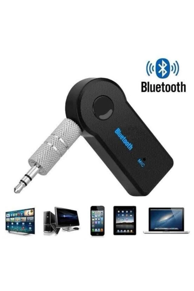 Yeni Nesil Bluetooth Aux Araç Kiti Siyah TV Tablet Telefon Araç Araba - Lisinya
