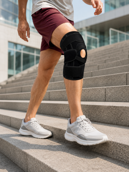 Ayarlanabilir Ligamentli Dizlik Patella Silikon Pedli Nefes Alabilir Diz Koruyucu - Lisinya
