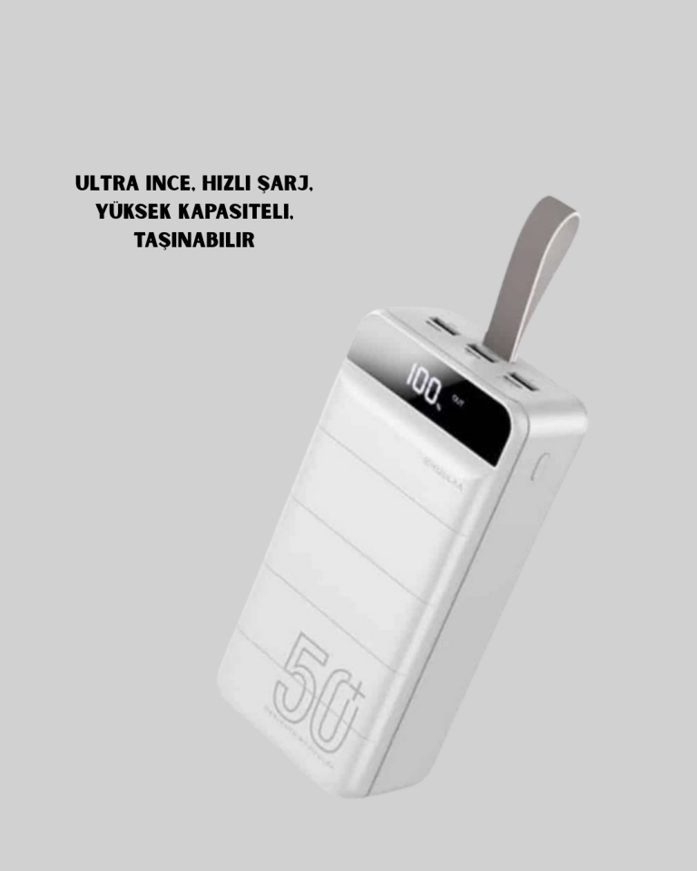 50000mAh LED Göstergeli Taşınabilir Şarj Cihazı - Lisinya