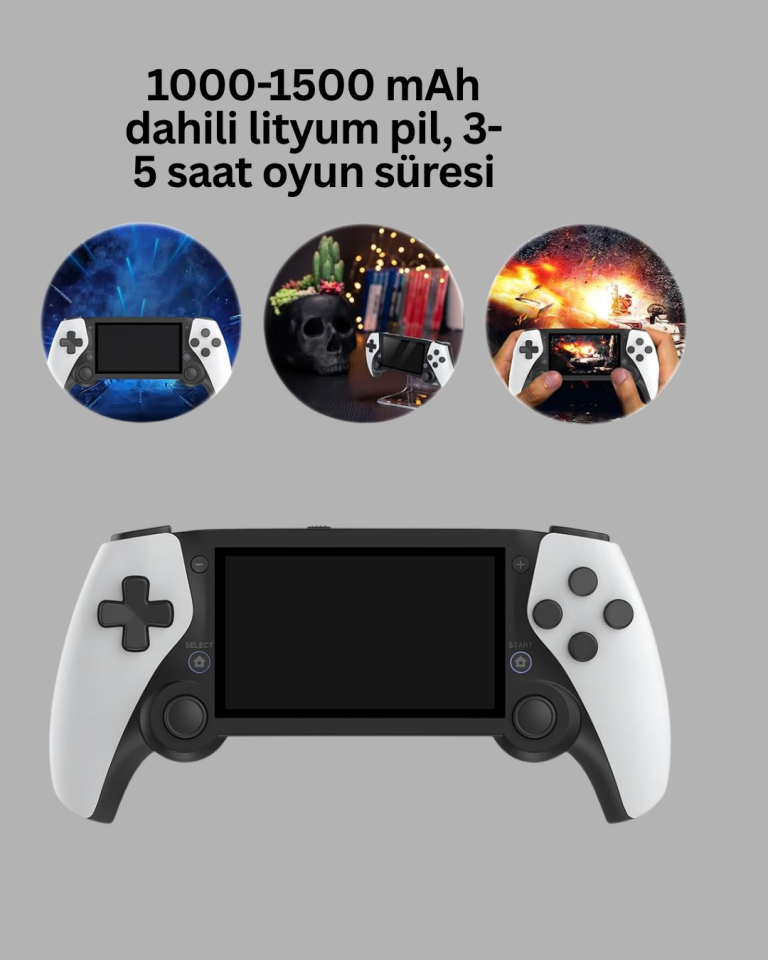 3D Ekranlı Mini Oyun Konsolu + Multimedya - Lisinya