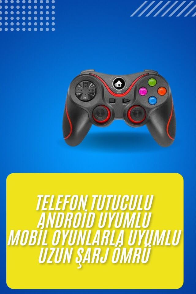 Kablosuz Oyun Kolu Bluetooth Joystick Gamepad Android Uyumlu - Lisinya
