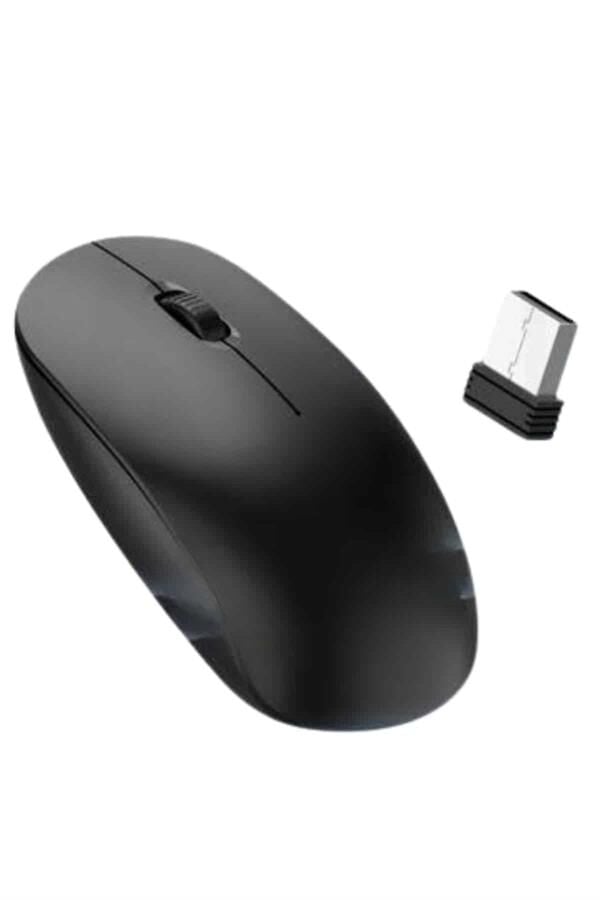 Ergonomik Tasarım Kablosuz Siyah Mouse Hassas Uzun Ömürlü - Lisinya