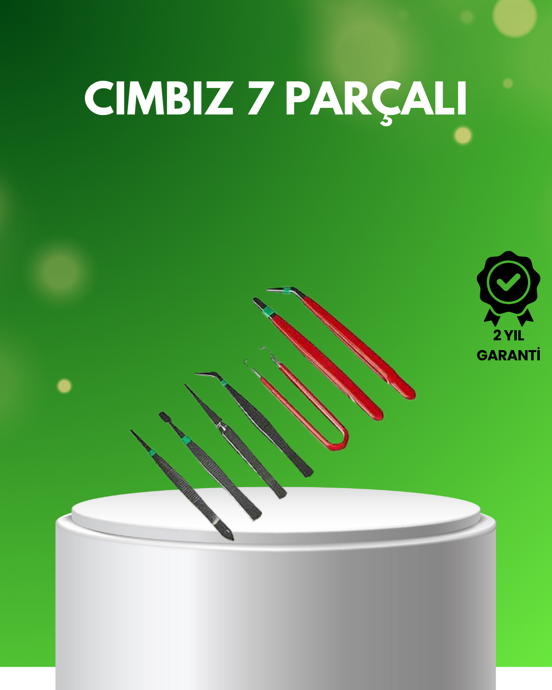 7 Parça Hassas Çelik Cımbız Seti Elektronik ve Saat Tamiri İçin - Lisinya