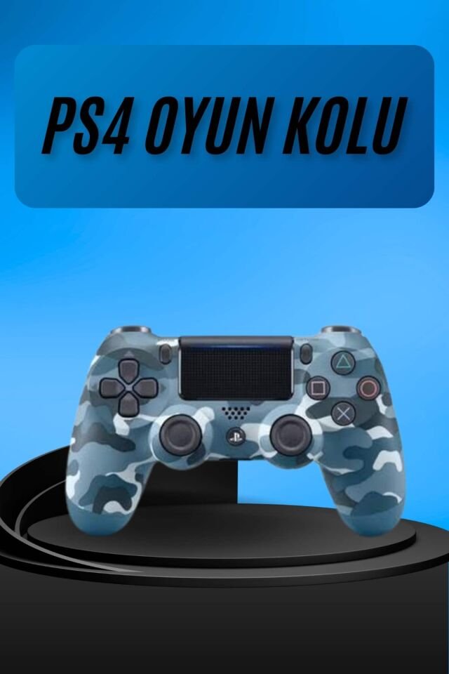 PS4 Joystick Oyun Kolu Titreşimli Uzun Pil Ömrü USB Şarj Kablolu - Lisinya