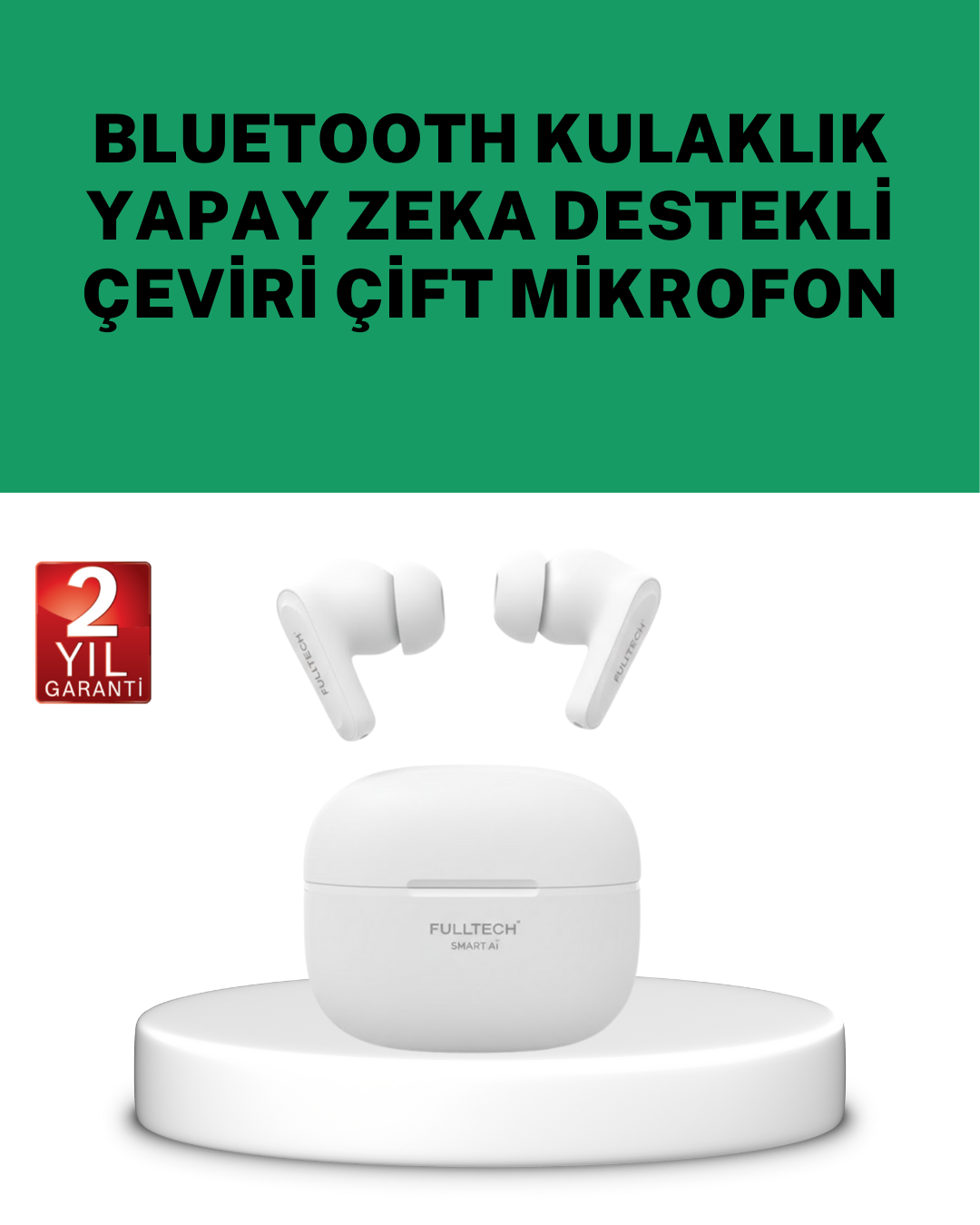 YamanHobi Yapay Zeka Destekli Çeviri Kulaklığı Bluetooth Kablosuz Kulaklık