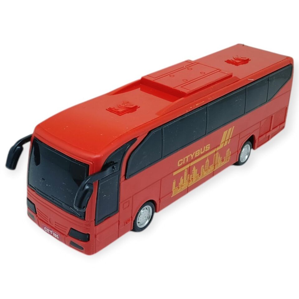 Sürtmeli Tur Otobüsü - 23 cm - Kırmızı (Lisinya)