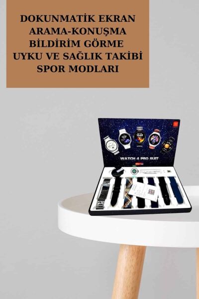 Powerbank Aynalı Bluetooth Kulaklık Ve Akıllı Saat Seti ANC Özelliği Dokunamatik - Lisinya
