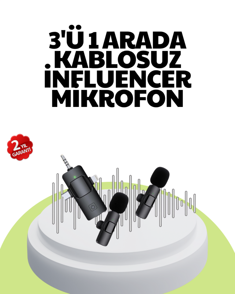 Çok Yönlü Mikrofon - Net Ses, Uzun Pil - Lisinya
