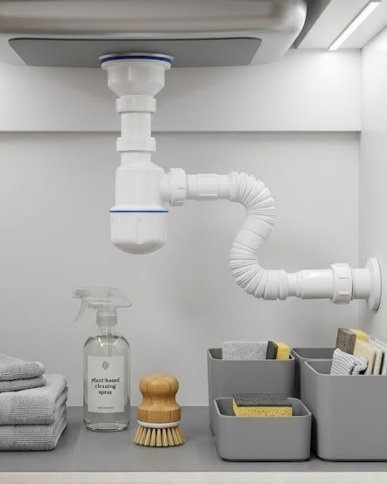 Esnek Gider Sifonu Lavabo İçin Koku Önleyici Tıkanma Karşıtı Bağlantı Seti - Lisinya