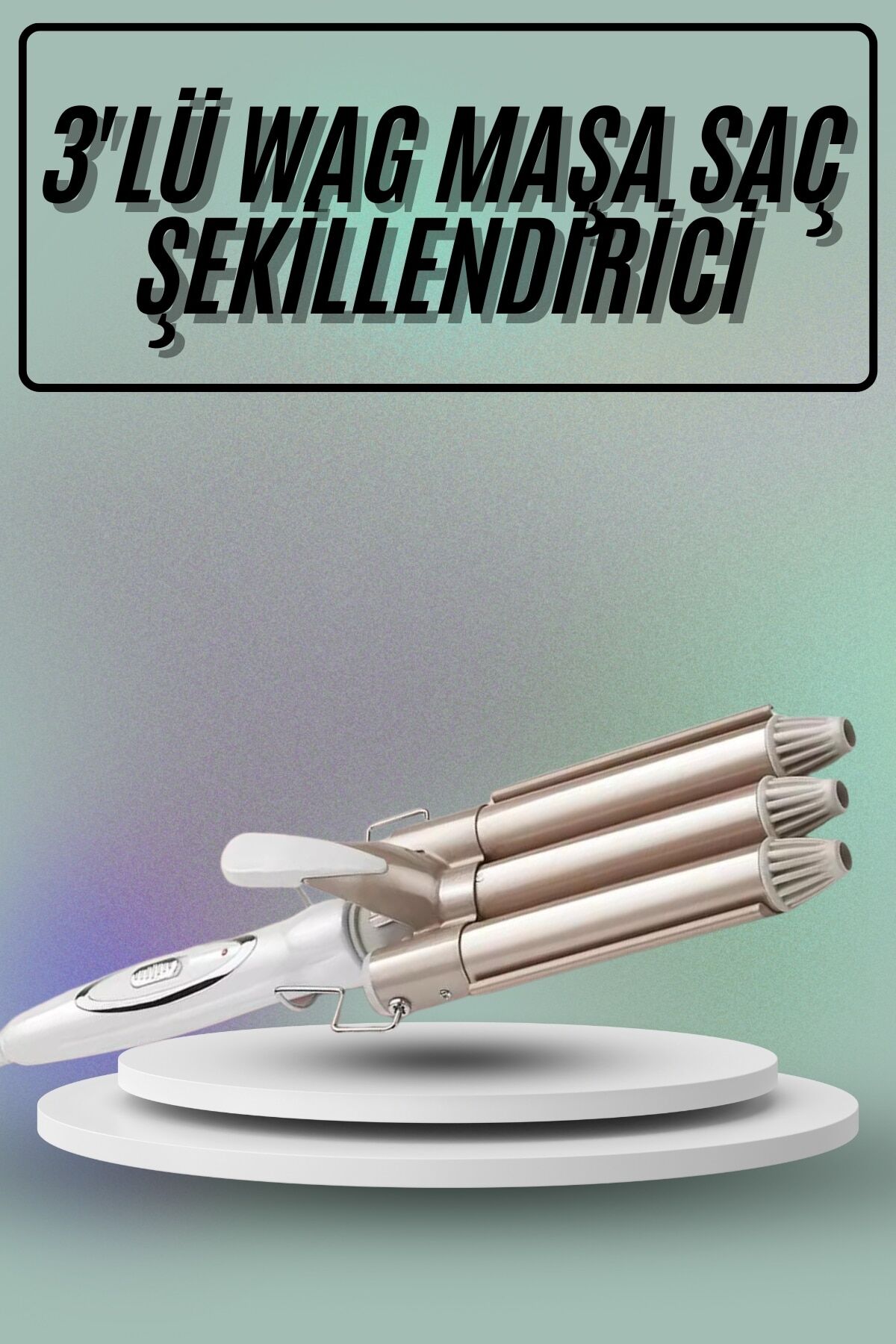 Saç Şekillendirici Wag Maşa Üçlü Yüksek Isı Ayarlı Seramik Kaplama - Lisinya