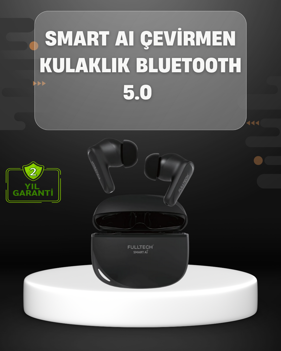 YamanHobi Yapay Zeka Destekli Çeviri Kulaklığı Bluetooth ANC ENC Kablosuz Kulaklık