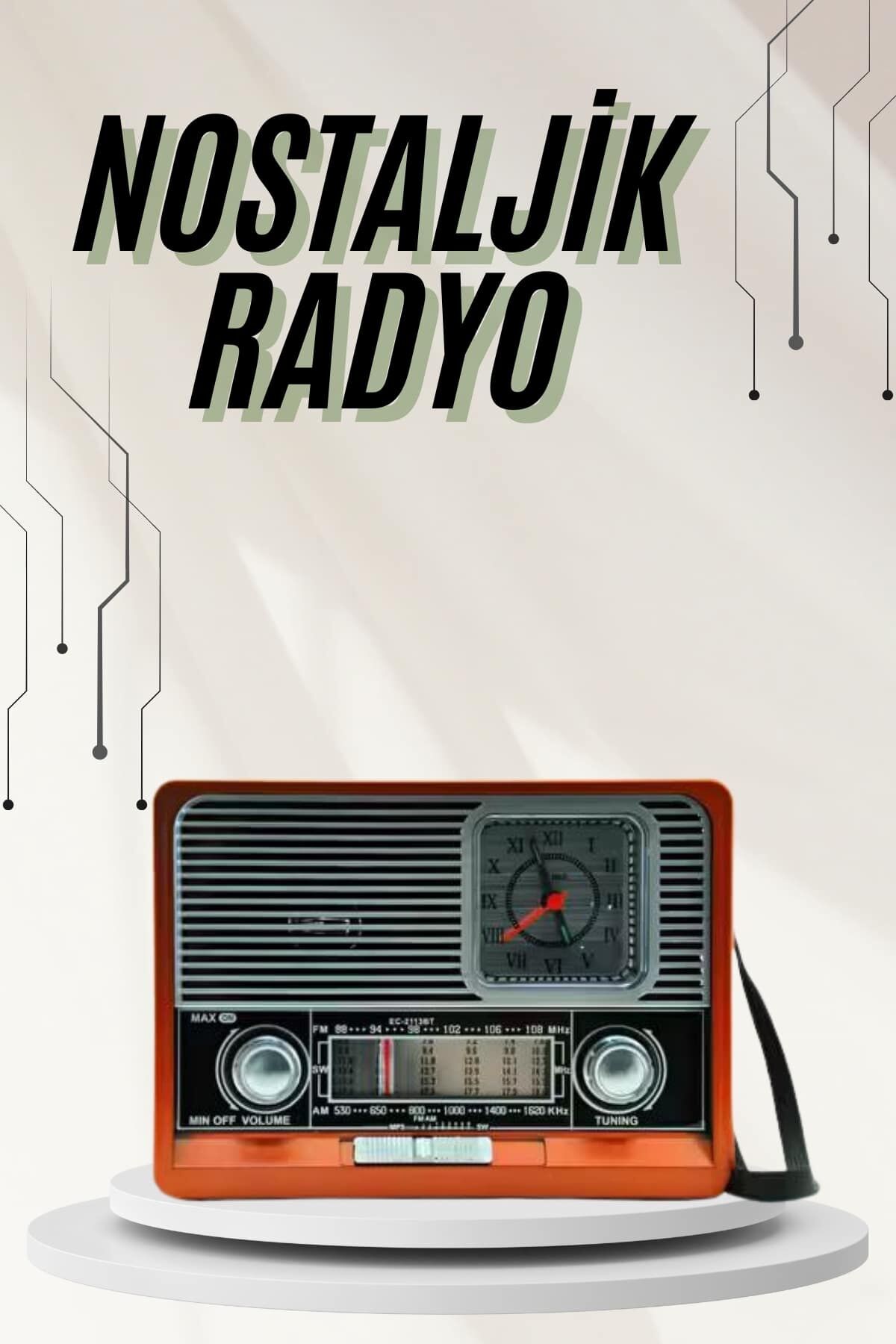 YamanHobi Nostaljik Radyo İthalatçı Garantili Kahverengi