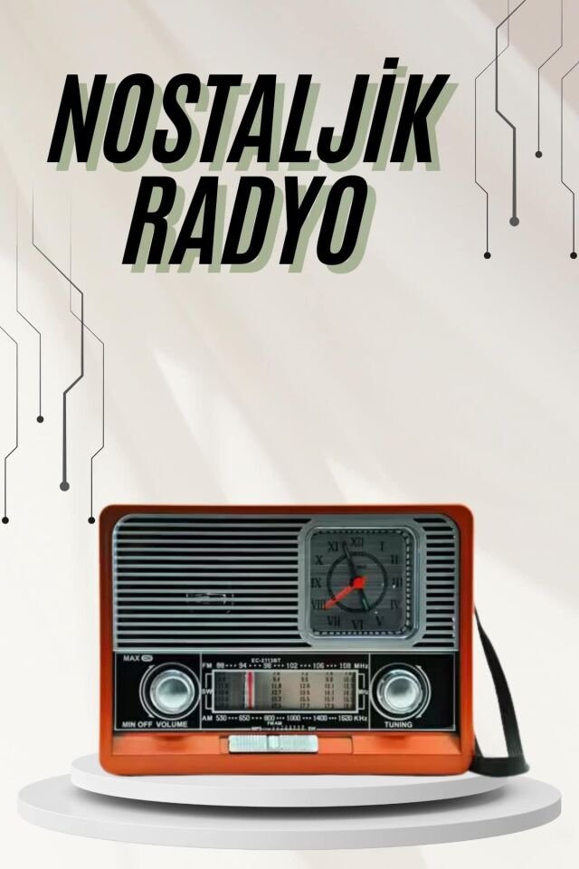 YamanHobi Nostaljik Radyo İthalatçı Garantili Kahverengi