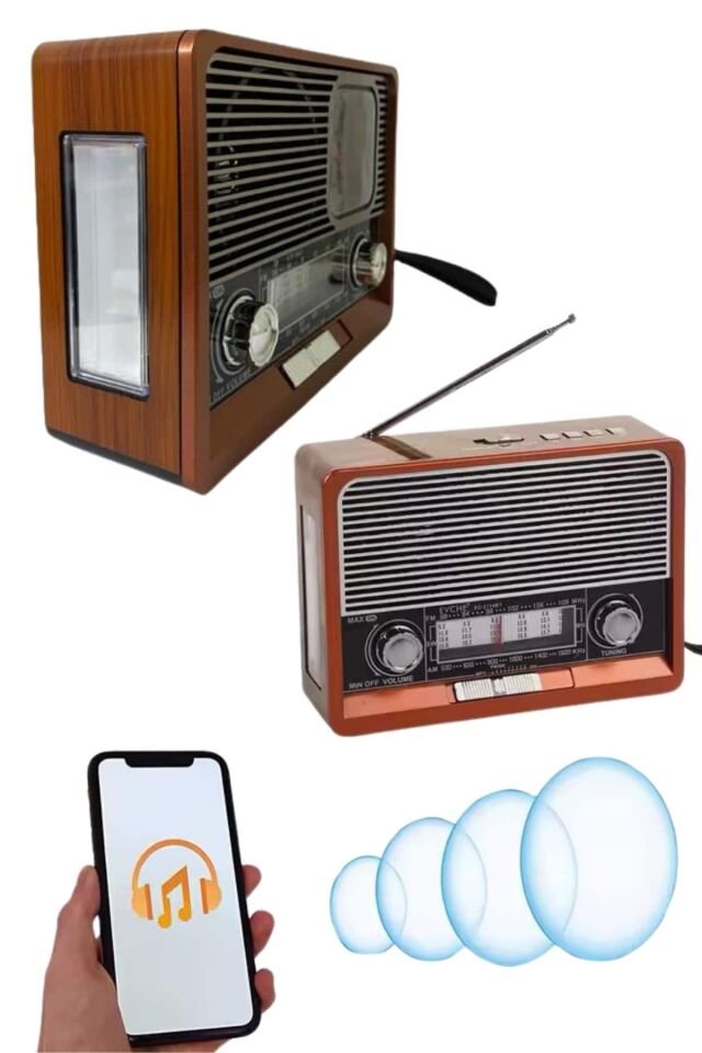 YamanHobi Nostaljik Radyo İthalatçı Garantili Kahverengi