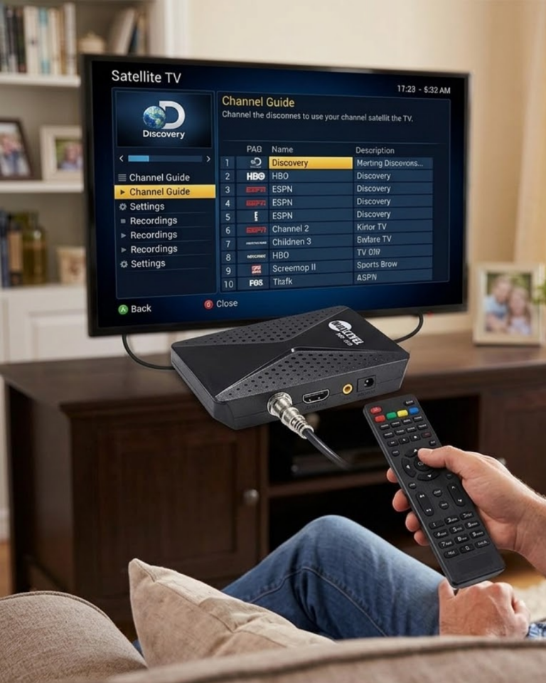 YamanHobi 1080P Full HD Uydu Alıcısı DVB-S2 HDMI USB WiFi Destekli Siyah
