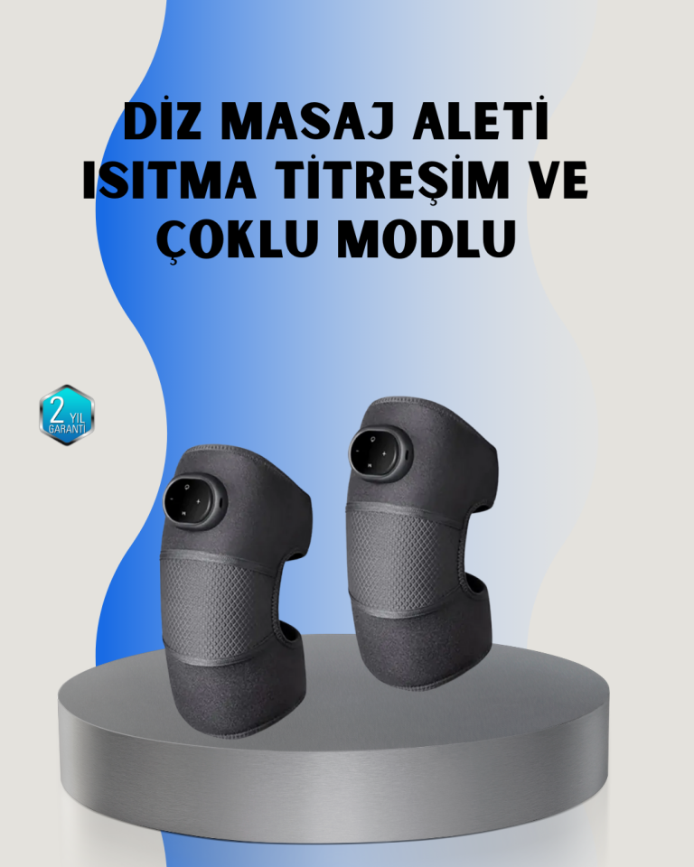 3 Seviyeli Titreşimli Isıtmalı Diz Bakım Masaj Cihazı - Lisinya