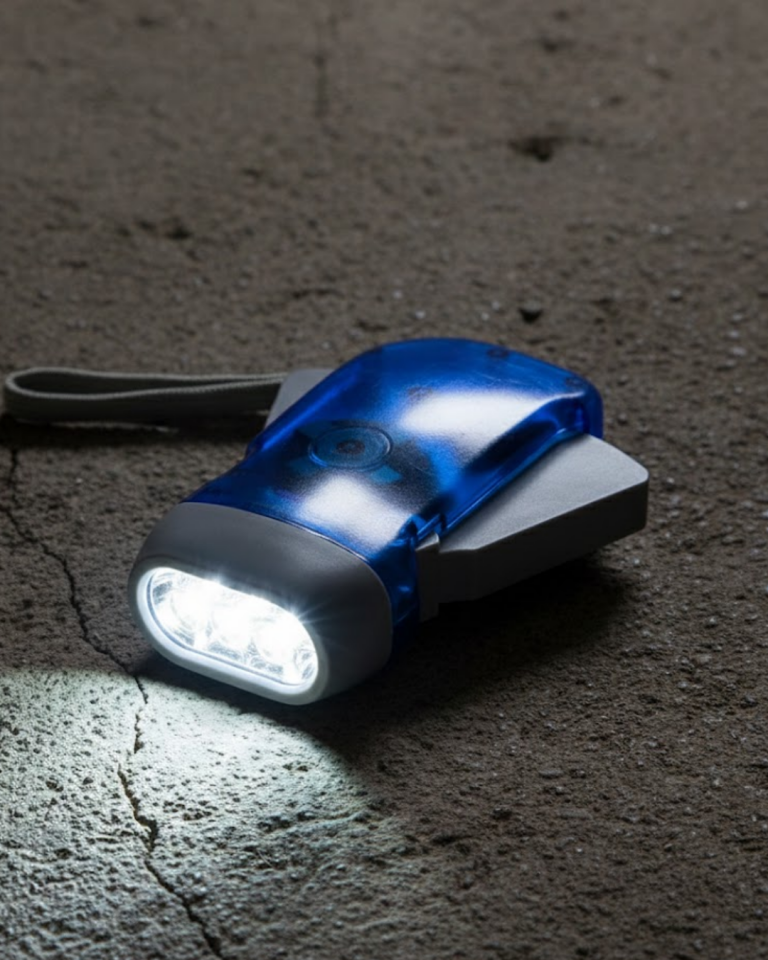 Kendiliğinden Şarjlı El Feneri Pilsiz Çalışan 3 LED Acil Durum Feneri - Lisinya