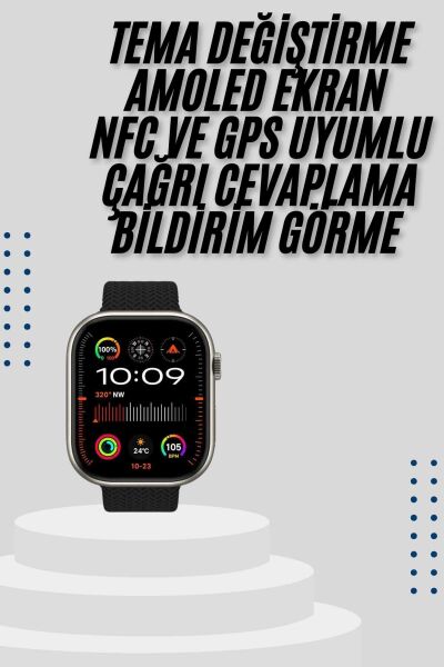 Akıllı Saat Uyku ve Sağlık Takibi GPS Uyumlu Tema Değiştirme - Lisinya