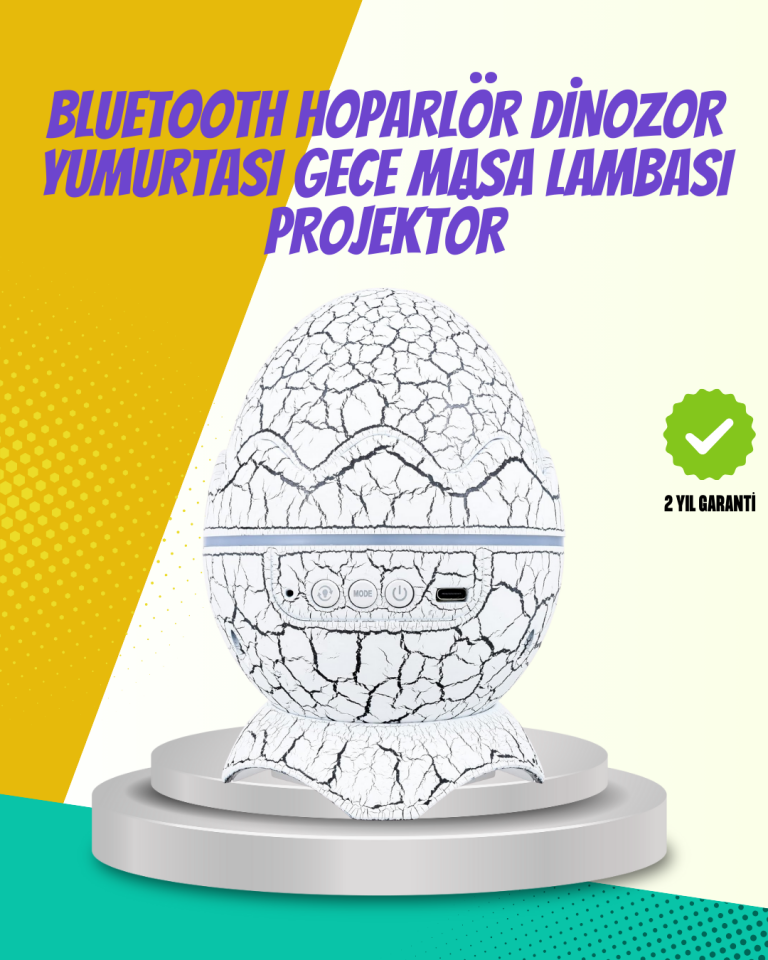 Çocuk Odası İçin Galaxy Projektör + Beyaz Gürültü + Uzaktan Kumandalı - Lisinya