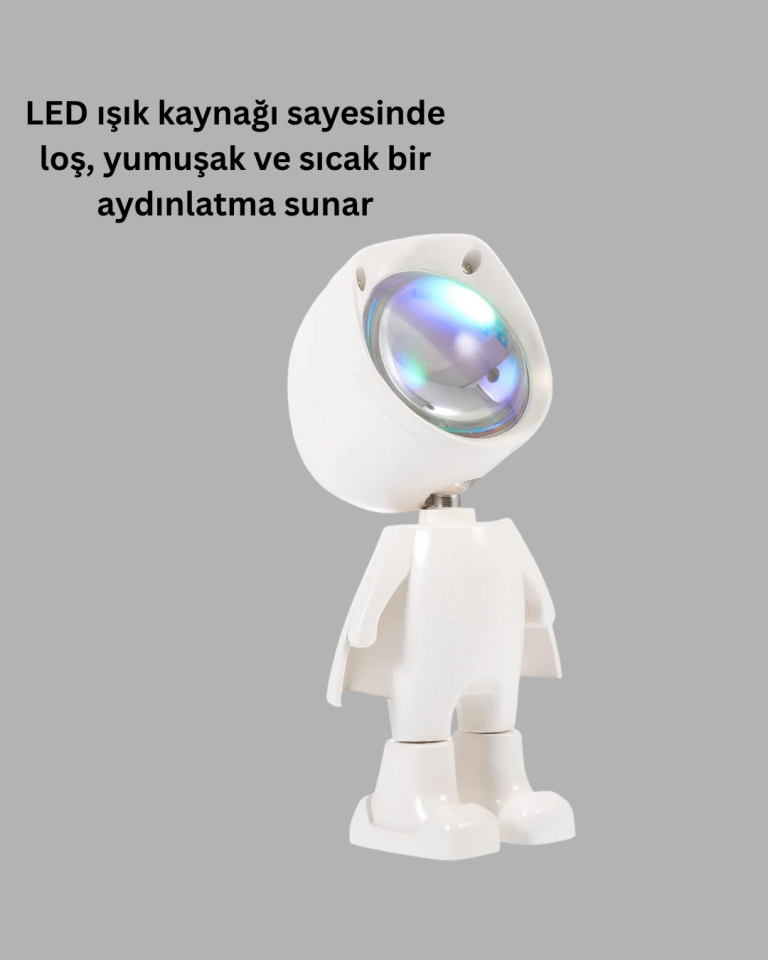 Loş Işıklı Şarjlı Ortam Lambası – Kompakt ve Portatif - Lisinya