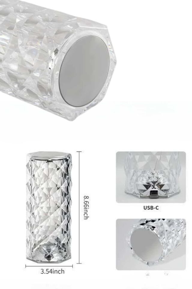 Yeni Nesil Modern Kristal Masa ve Gece Lambası Dokunmatik Renk Değiştirebilen - Lisinya