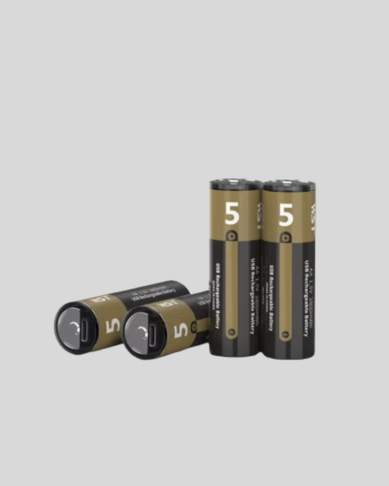 1.5V AA Şarjlı Lityum Pil | 1000+ Kez Şarj Edilebilir | Hızlı Type-C Şarj (2 Adet) - Lisinya