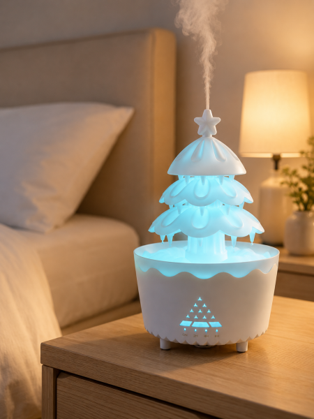 Dekoratif Şans Ağacı Ultrasonik Nemlendirici RGB Gece Lambalı Aroma Difüzörü - Lisinya