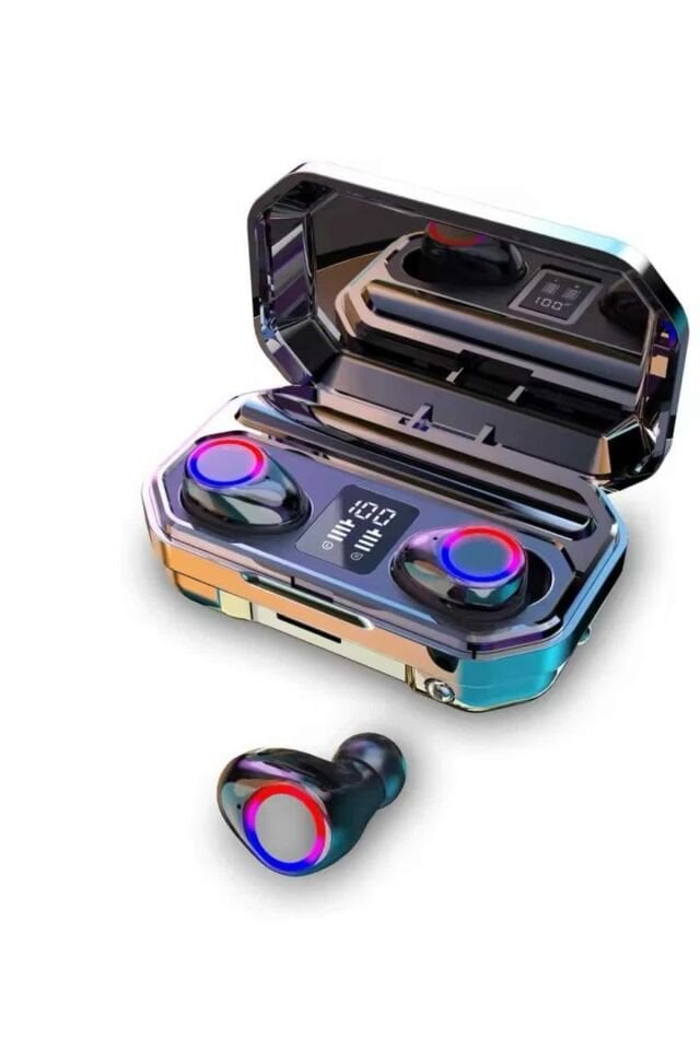 Yeni Nesil Bluetooth Kulaklık Uzun Pil Ömrü El Fenerli Dijital Şarj Göstergeli - Lisinya