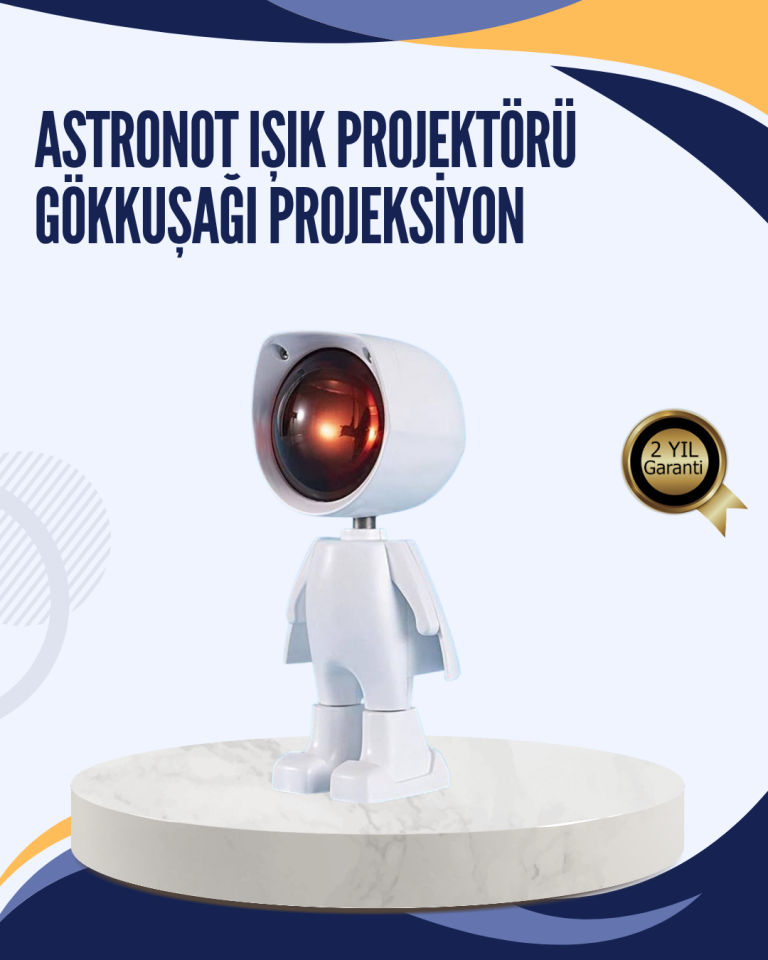 YamanHobi Astronot Gün Batımı Projeksiyon Lambası